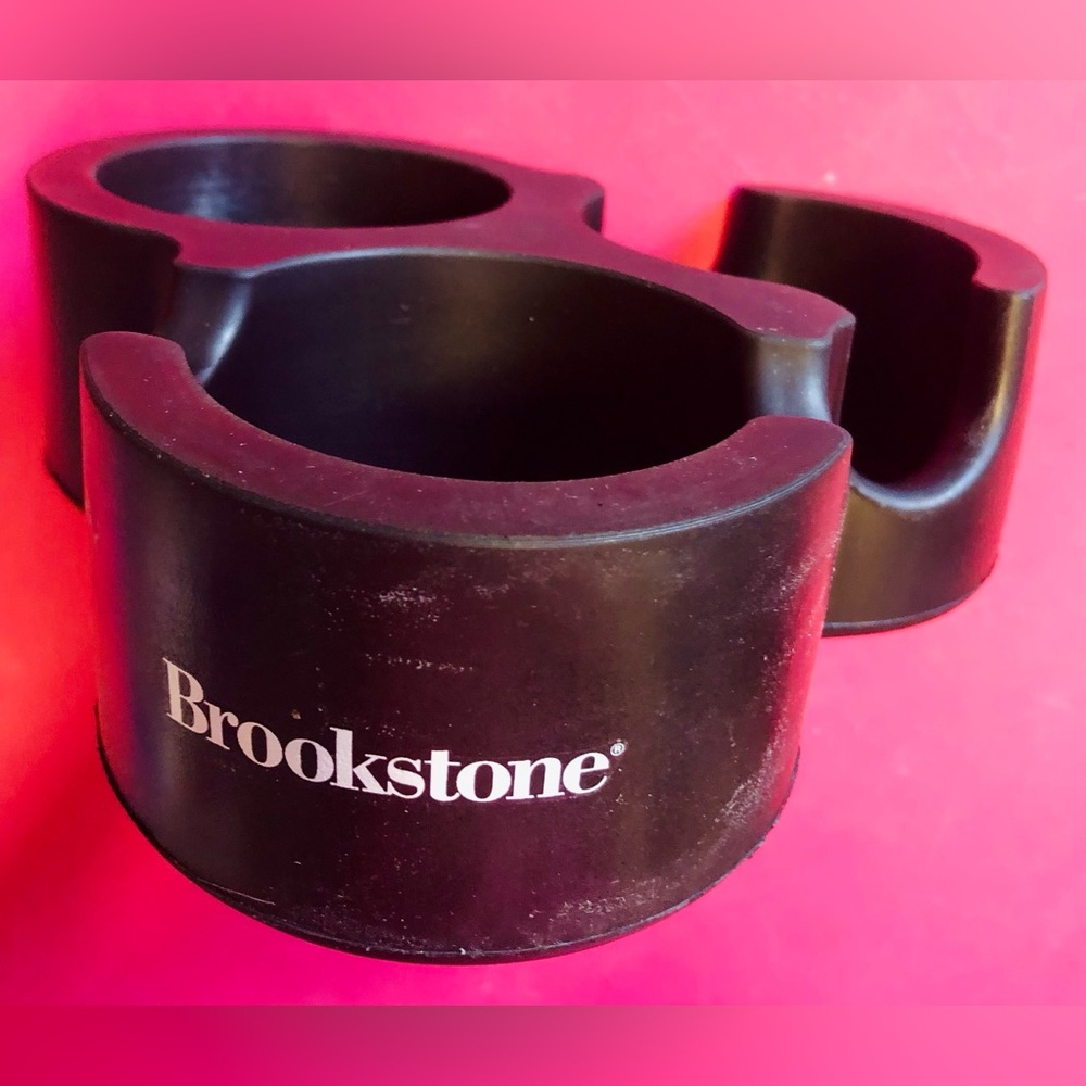 Brookstone Black Double Cup Bottle Drinks Organizer Foam Travel Car Kids Family